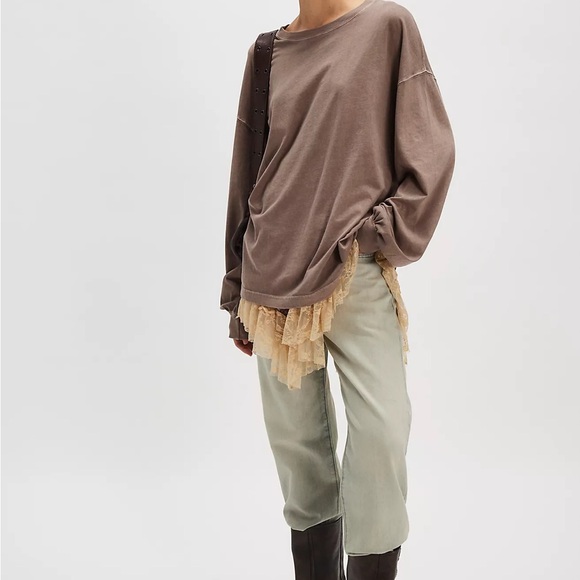 We The Free Camden Sweatshirt Dusted Coco SZ XL NWT SOLD OUT - Picture 3 of 3